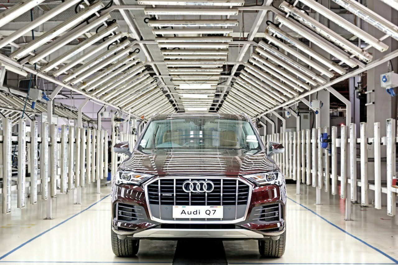 Audi Q7 Limited Edited Barrique Brown rolling out of the SAVWIPL Aurangabad plant