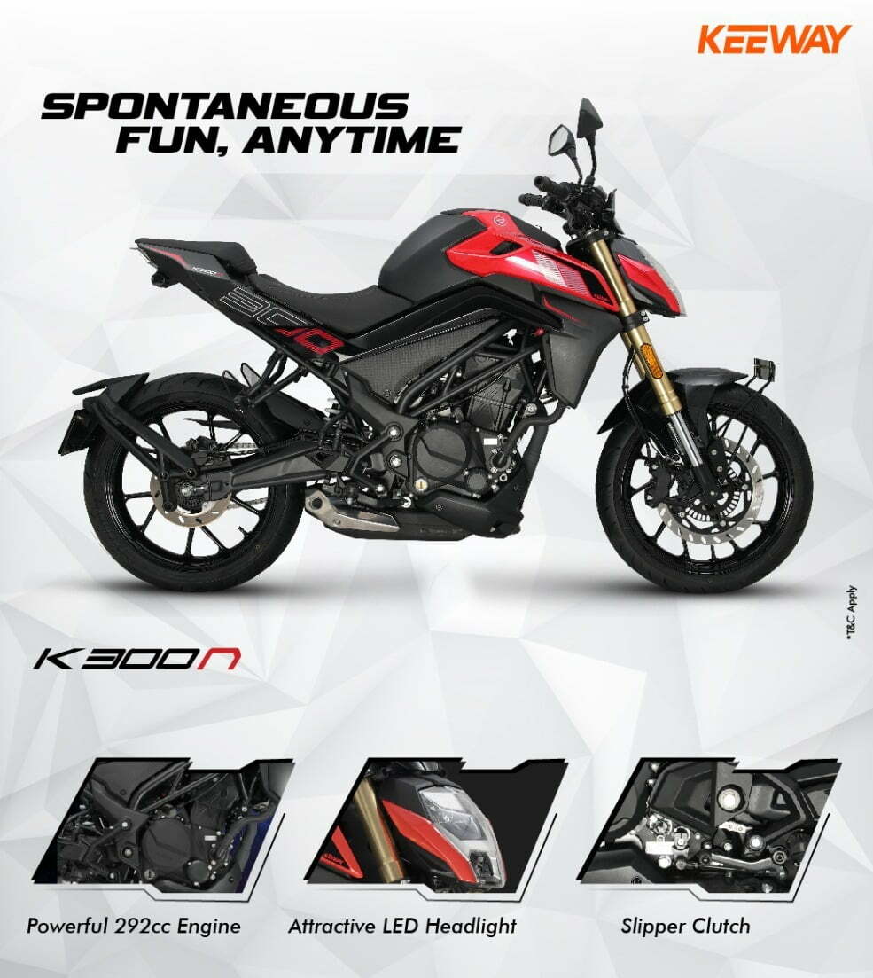 Keeway Launches K300R and K300N With 27 BHP Engine (1)