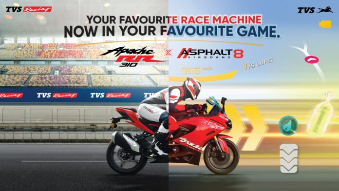 TVS Apache RR310 Spawns In The Gaming World - Asphalt 8 Airborne