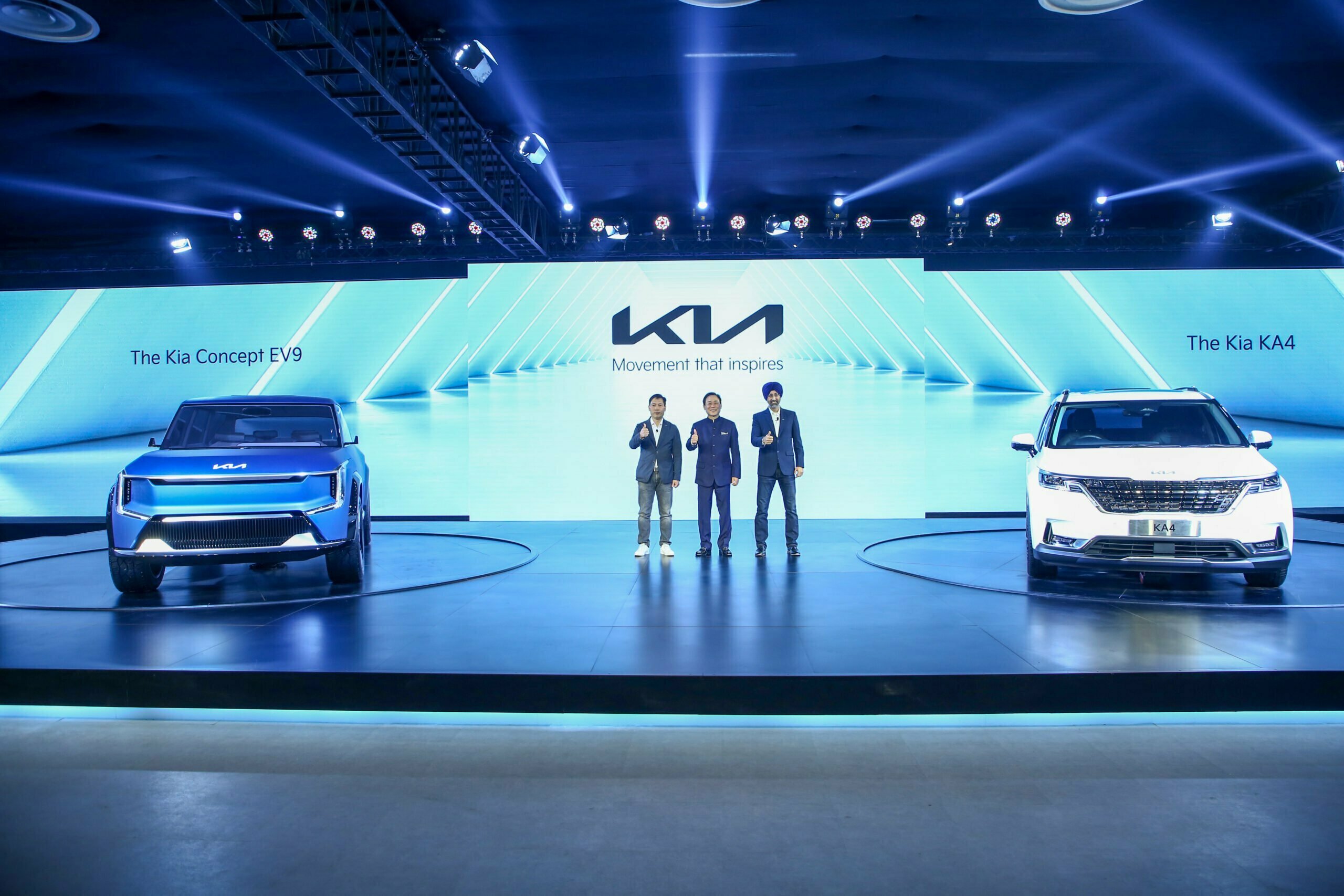 Kia EV9 Concept And Kia KA4 Carnival Showcased At Auto Expo 2023