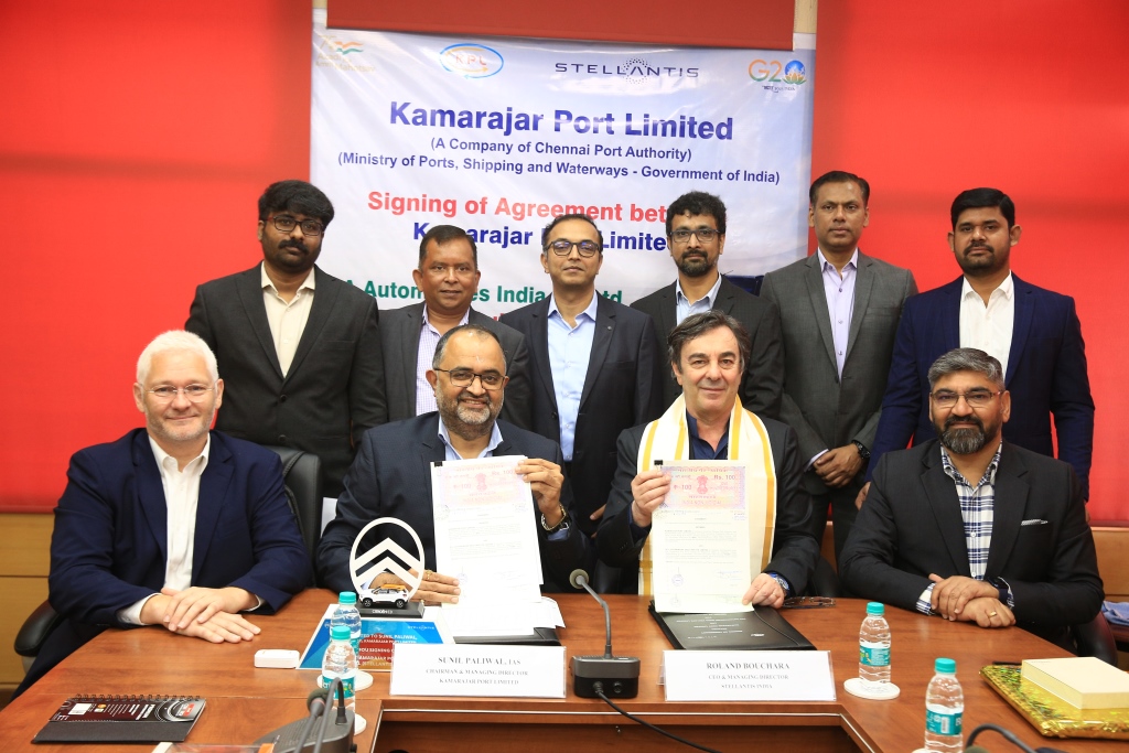 Citroën India Signs MOU With Kamarajar Port For Exports Of C3