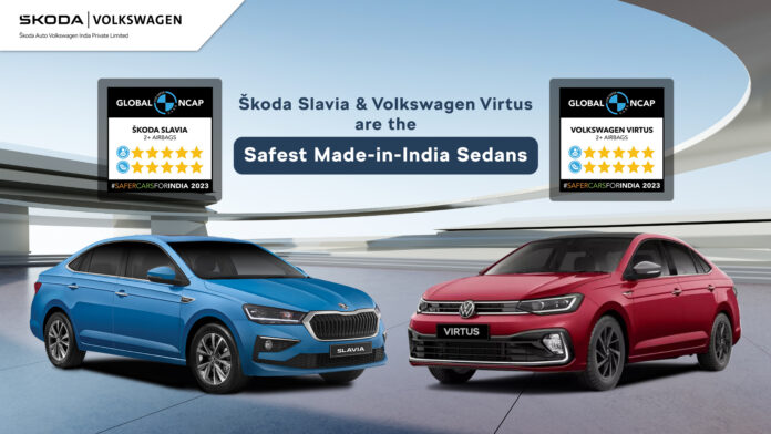 Image_Škoda Slavia and Volkswagen Virtus have achieved 5 star rating for both Adult Occupant Protection and Child Occupant Protection, the highest in the Global NCAP crash tests