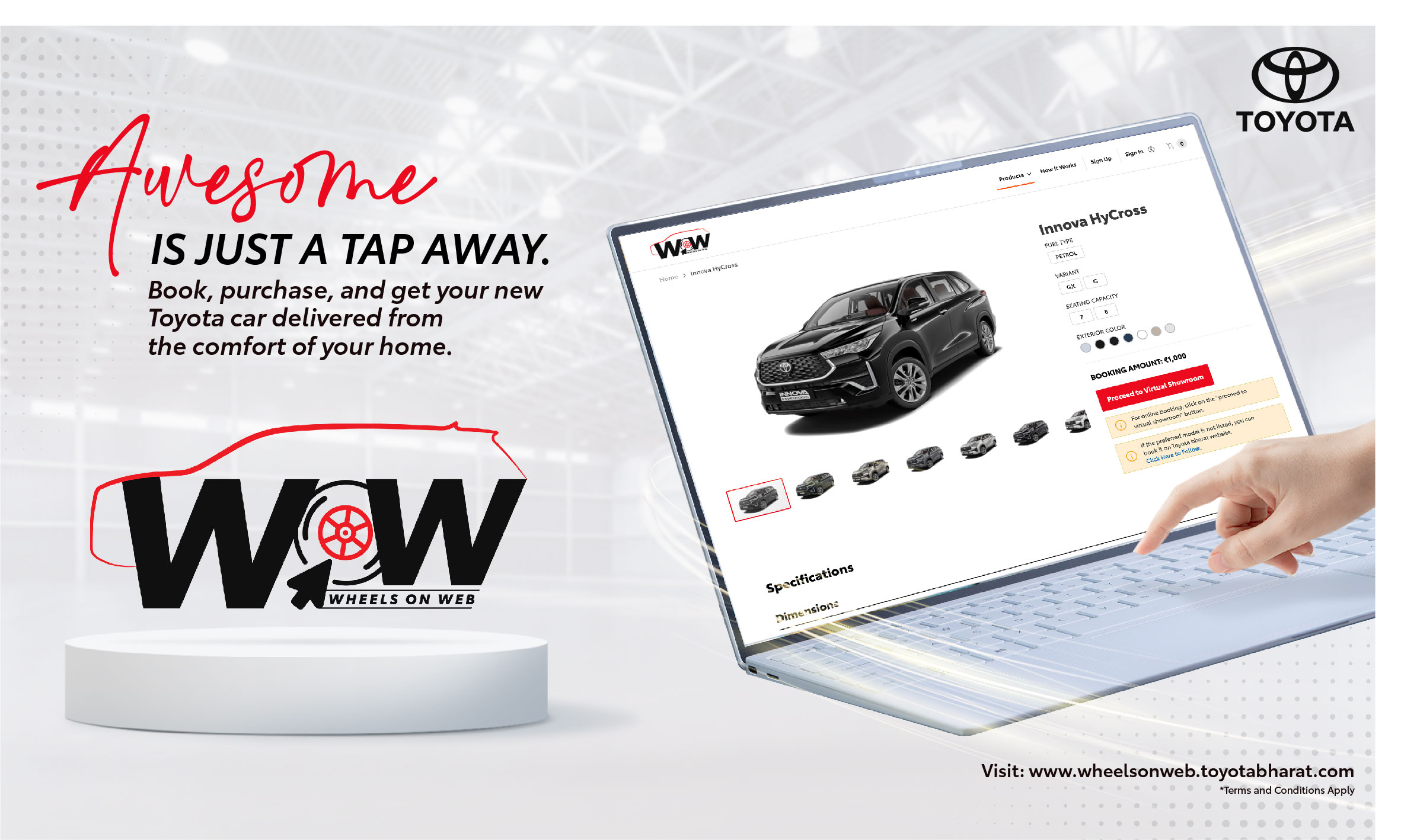Toyota Launches Wheels on Web - Online Retail Sales Platform