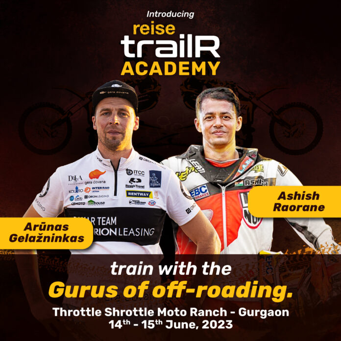 Reise Moto Tyres trailR Academy Opens With Ashish Raorane