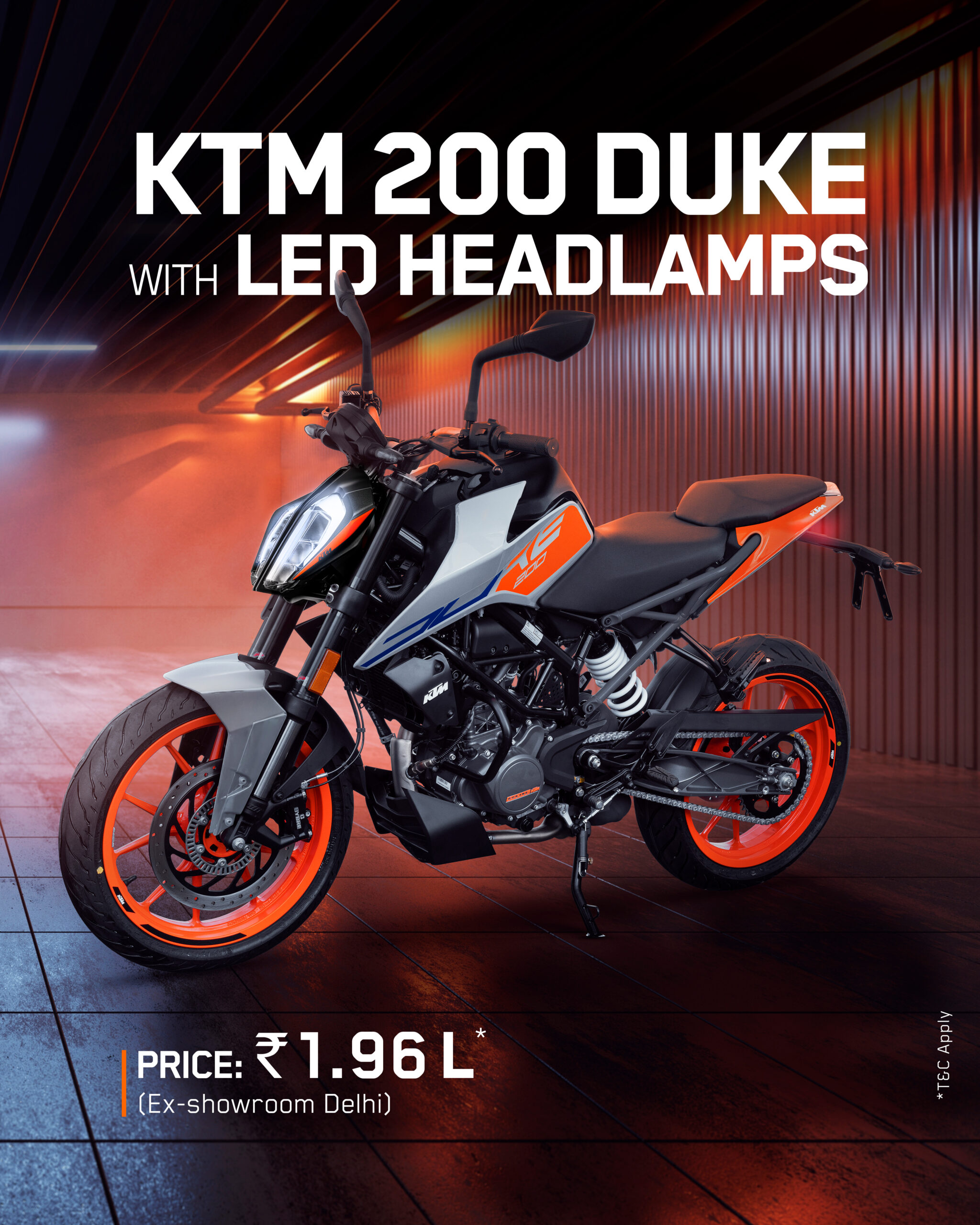 2023 KTM Duke 200 Led Light Variant Launched In India