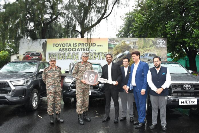 TKM delivers a fleet of the Iconic Hilux to the Indian Army(1)