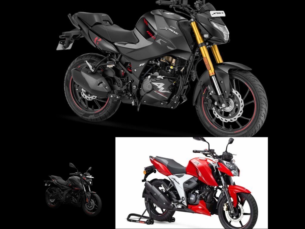 Hero Rtr Hero Xtreme 160R 4V Vs Apache RTR 160 4V Vs Pulsar N160