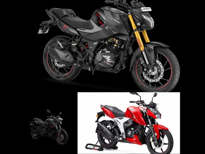 Hero Xtreme 160R 4V Vs Apache RTR 160 4V Vs Pulsar N160 - Spec Comparison