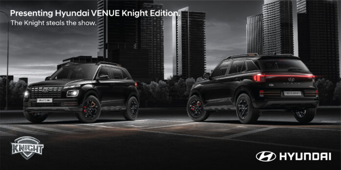 Hyundai Venue Knight Edition Launched With Petrol Engine Only (1)