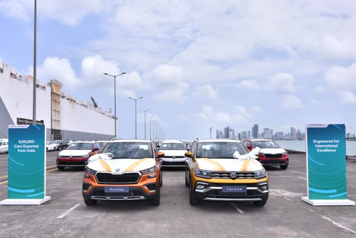 Škoda Auto Volkswagen India Crosses 600000 Car Exports Milestone