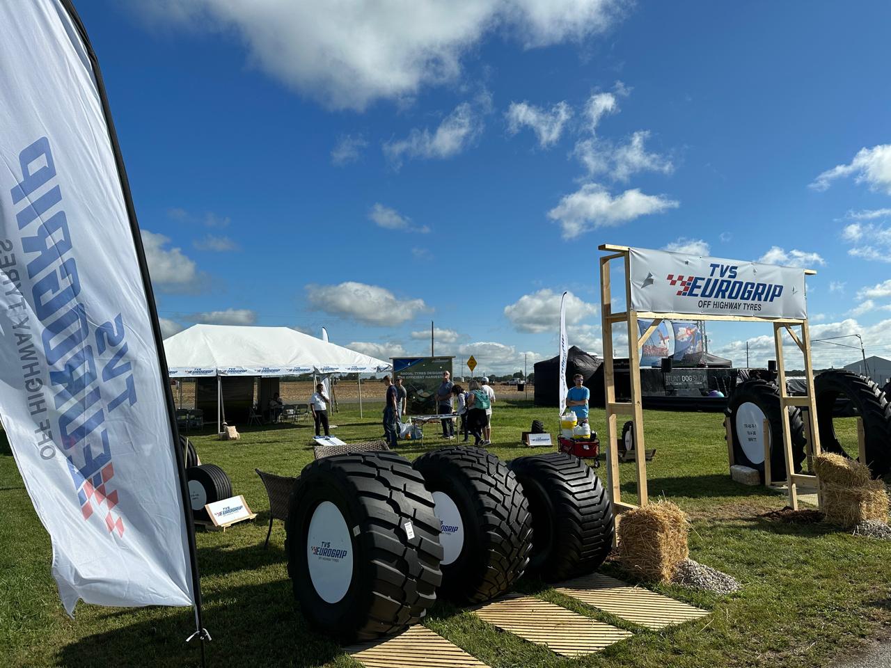 TVS Tyre Showcases Agriculture Machine Tyres!