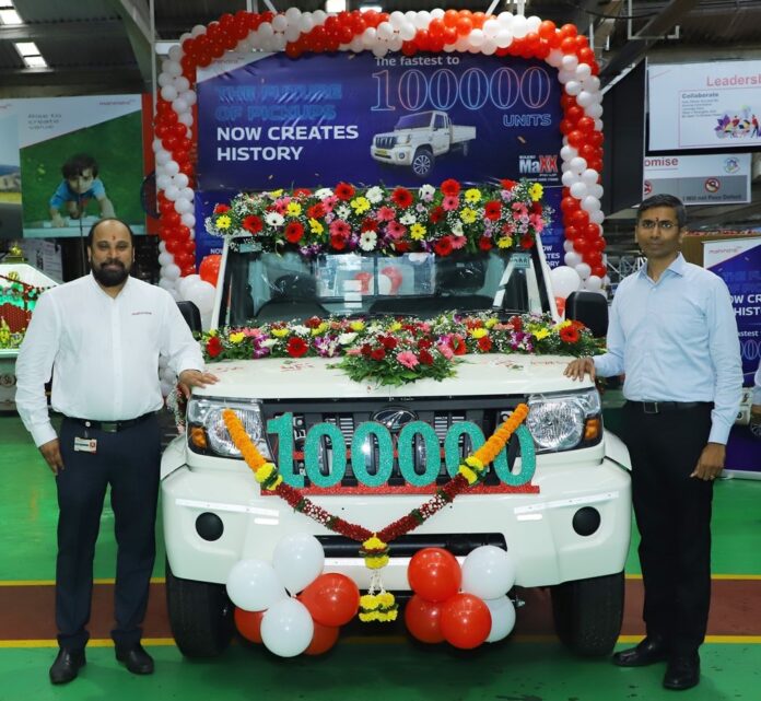 Mahindra’s All-New Bolero MaXX Pik-Up Range Achieves 1 Lakh Production Milestone in Record Time