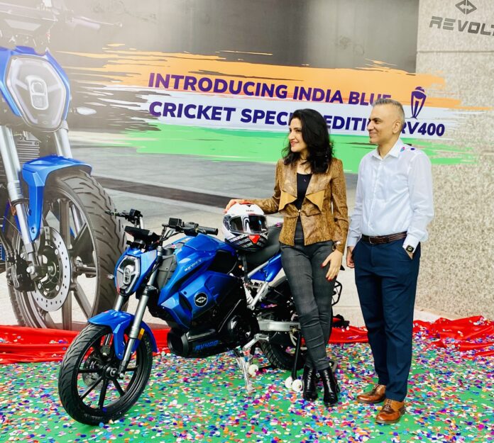 Revolt India Blue Cricket Special Edition Electric Bike Launched
