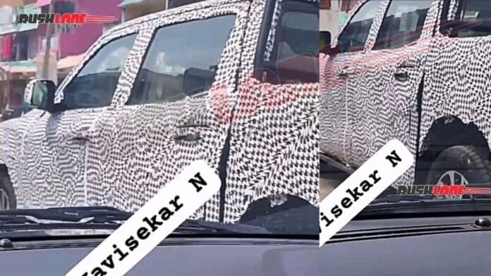 Mahindra Scorpio N Pickup Spied Testing For The First Time