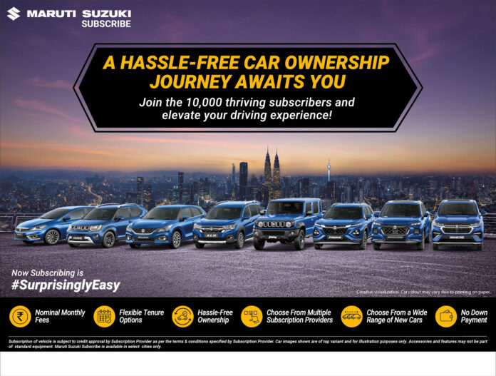 Maruti Suzuki Subscribe Gathers 10000 Customers!