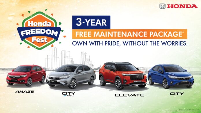 Honda Freedom Fest Campaign Gives You Benefits On Its Cars!