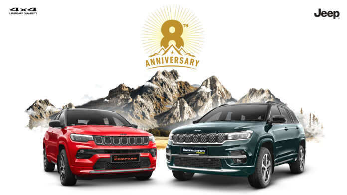 Jeep India Discounts Reach 2.5 Lakhs On 8'th Year Anniversary Celebrations
