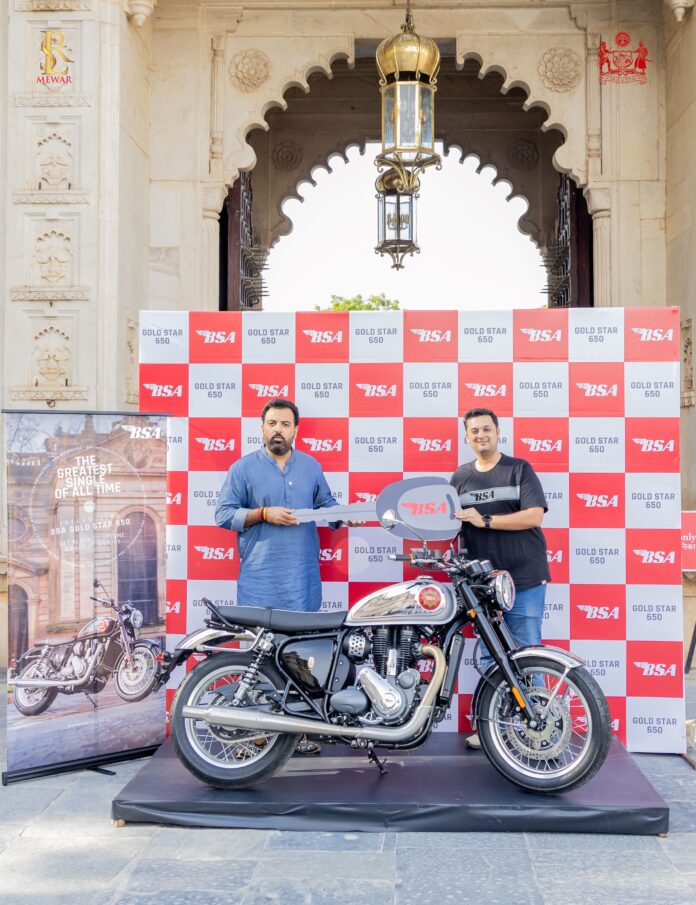 BSA Gold Star 650 in Rajasthan to Prince Lakshyaraj Singh Mewar of Udaipur
