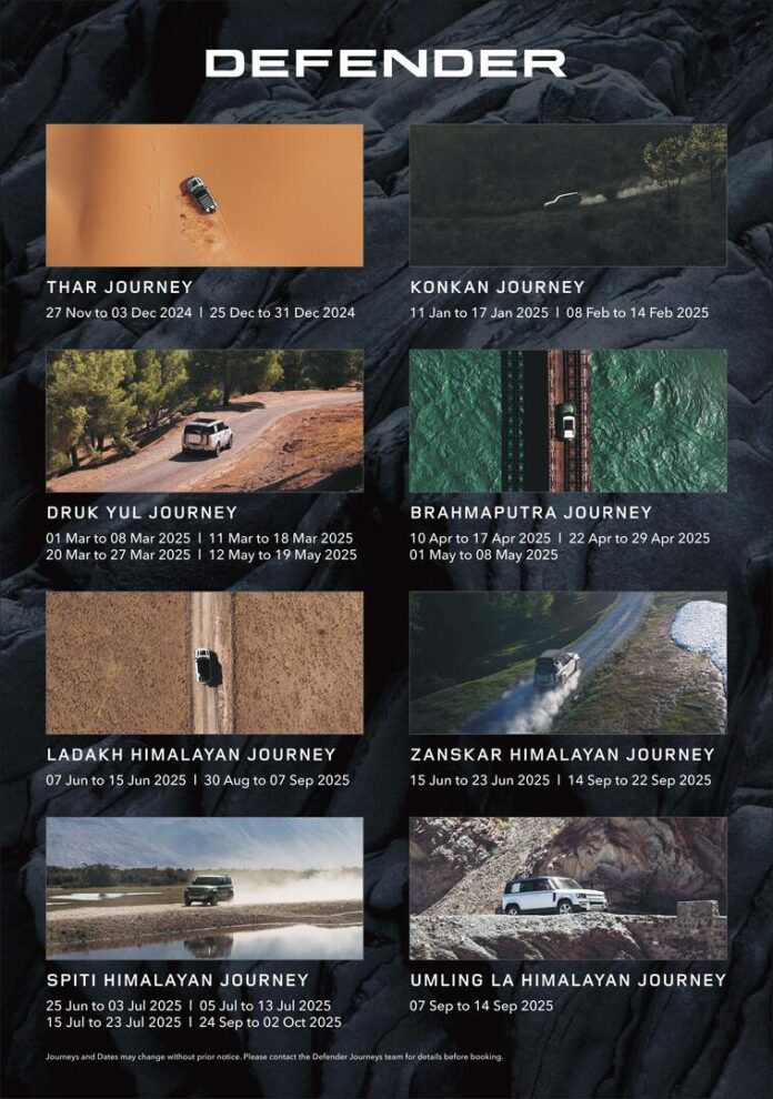 2024 Land Rover Defender Journeys Begin In India