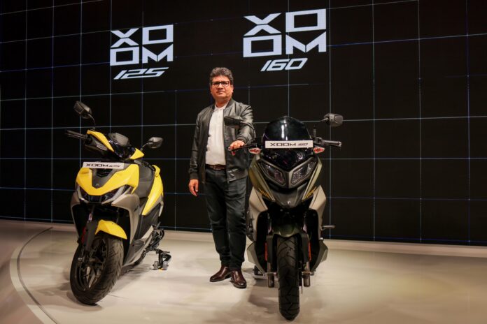 Niranjan Gupta, CEO - Hero MotoCorp with the Hero Xoom 125 & Hero Xoom 160
