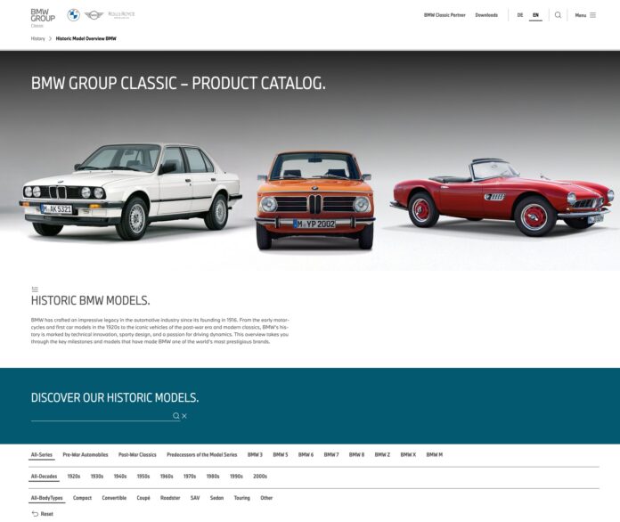 BMW Group Archive Creates Comprehensive Massive Online Product Catalog
