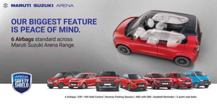 Six Airbags On Maruti WagonR, Alto K10, Celerio, and Eeco