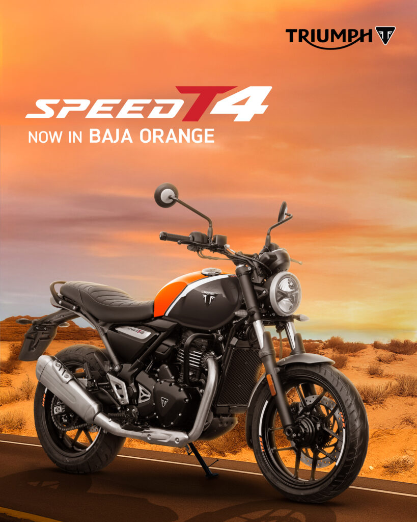2025 triumph speed t4 orange