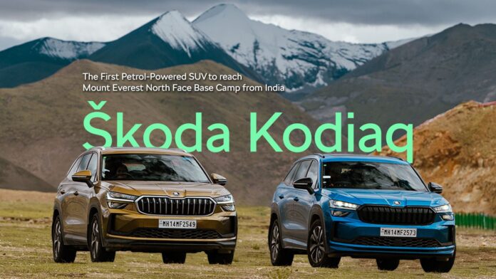 Škoda Kodiaq Becomes First SUV To Reach Base Camp Of Mount Everst