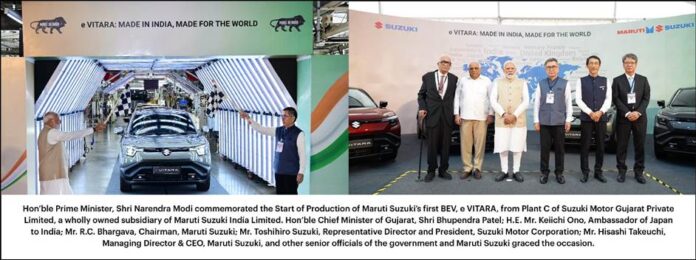 Historic Day! Prime Minister Modi Flags Production BEV Vitara From Gujarat