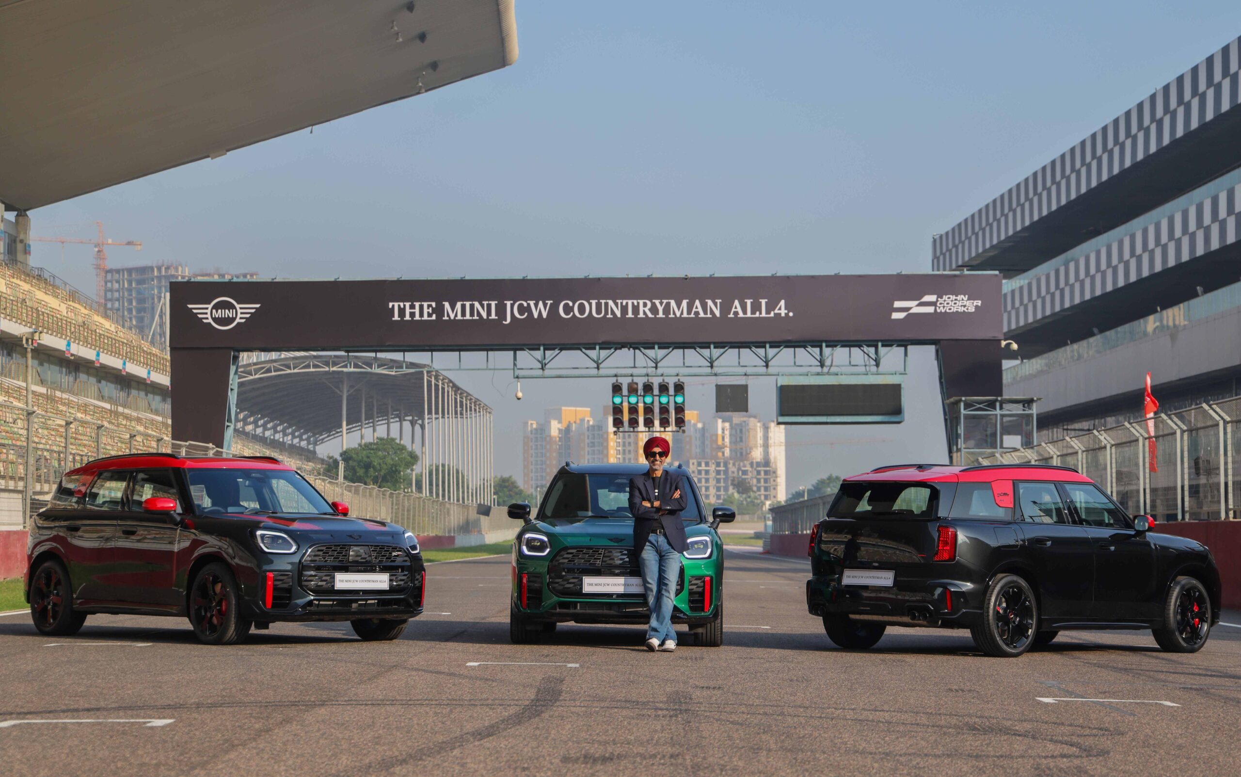 05 Image Mr. Hardeep Singh Brar, President and CEO BMW Group India with MINI JCW Countryman All4