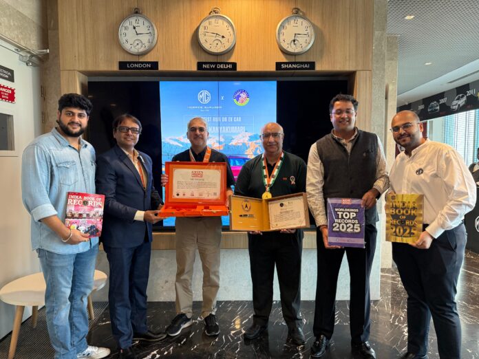 MG Windsor Does Leh to Kanyakumari In 83 hours