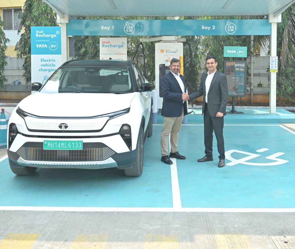 21 New TATA.ev x Shell Mega Charging Hubs Launched With 120kW Chargers!