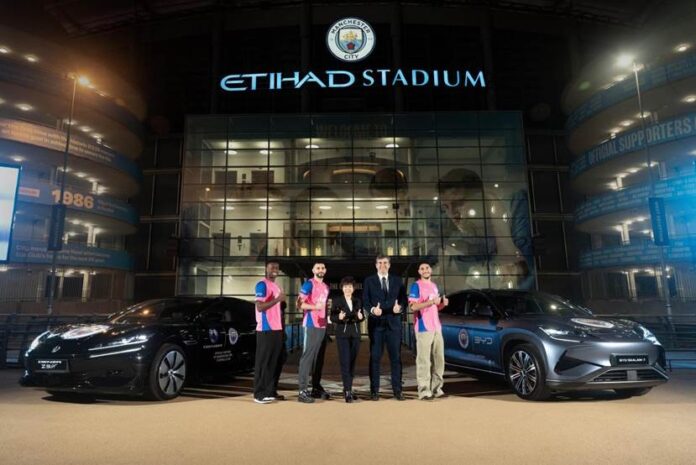 BYD Is Official Automotive Partner of Manchester City Football Club