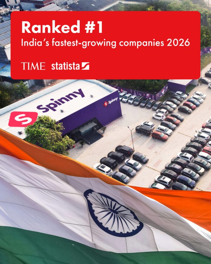 Spinny Ranked #1 in India’s Fastest-Growing Companies 2026 by TIME and Statista