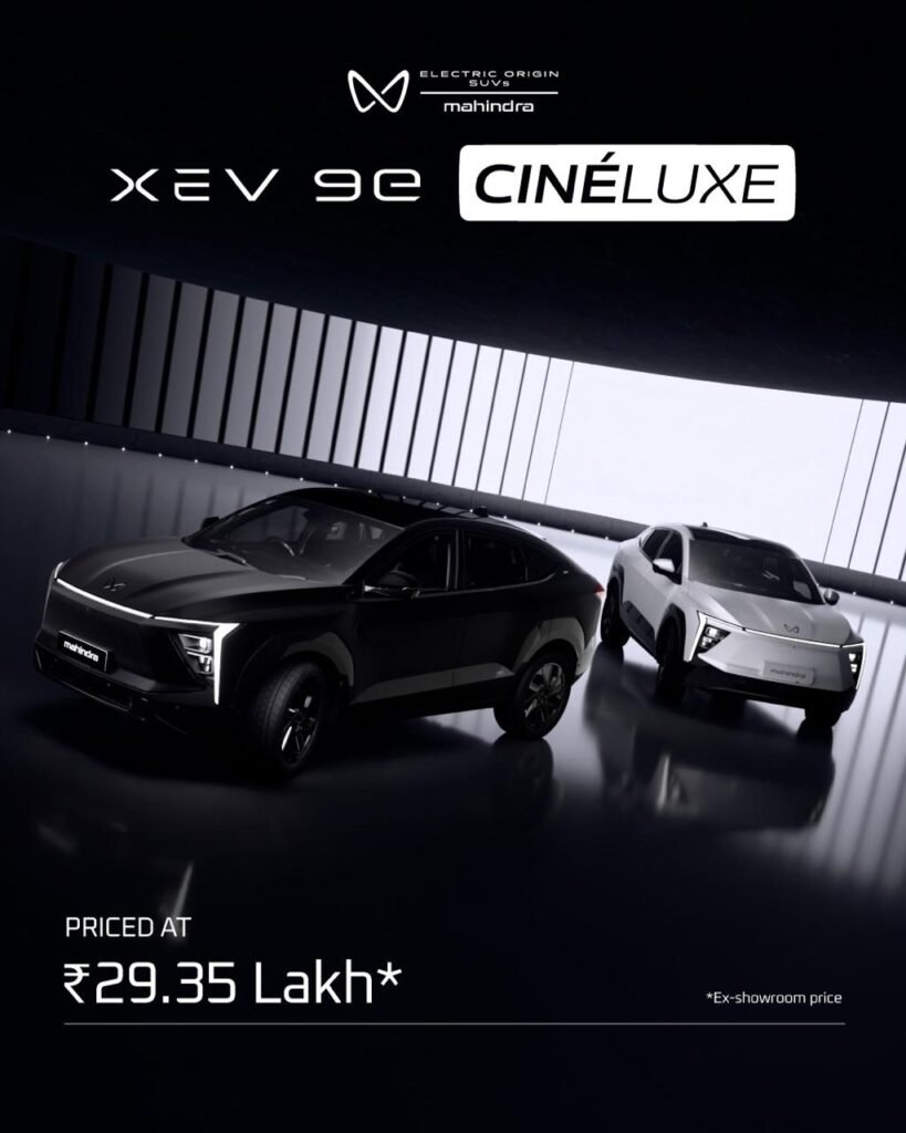 mahindra XEV9e Cineluxe.