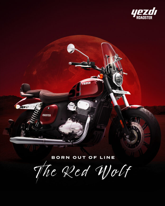 Yezdi – releases chrome-laden Roadster Red Wolf