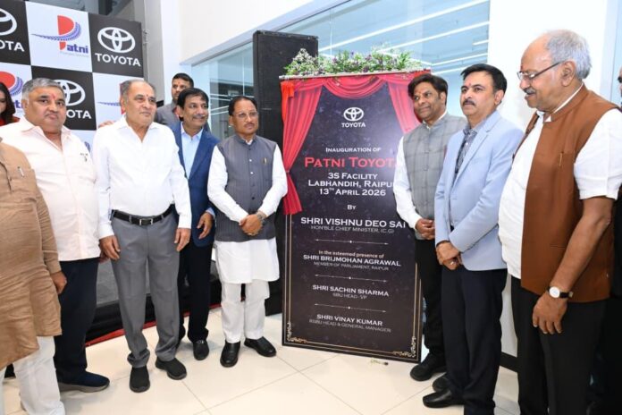 Patni Toyota Raipur was inaugurated by Shri Vishnu Deo Sai, Honorable Chief Minister of Chhattisgarh in the presence of Toyota leadership team.jpg