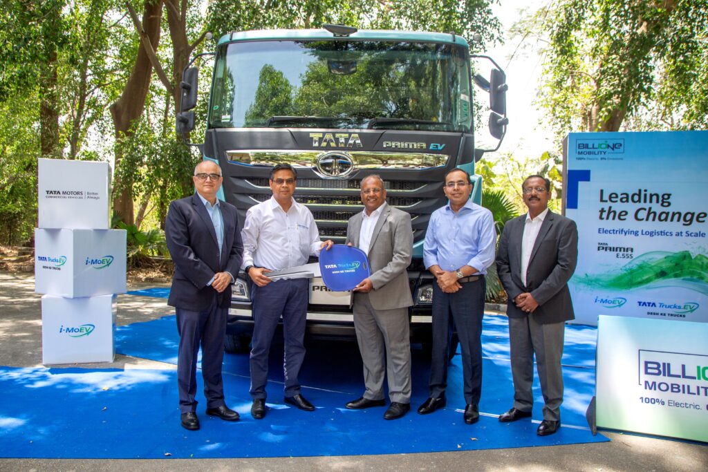 Tata Motors Delivers First Batch of electric Prima E.55S to BillionE Mobility