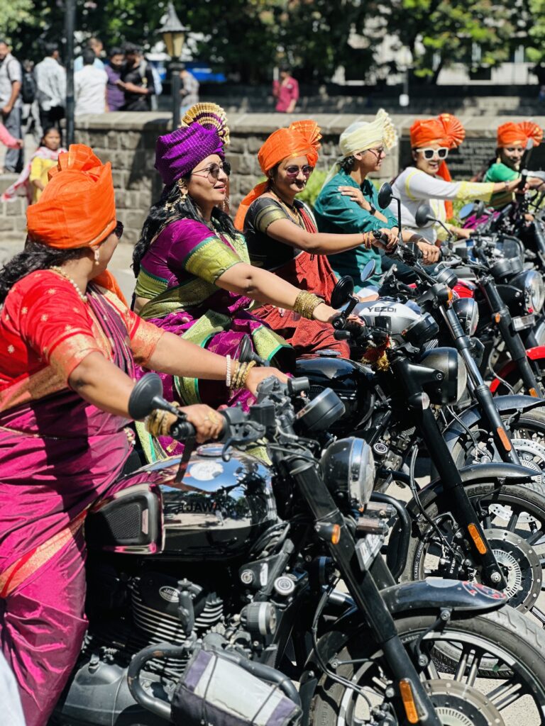 NJYOC Rides To New Jawa Yezdi Dealership At Navale Bridge Road