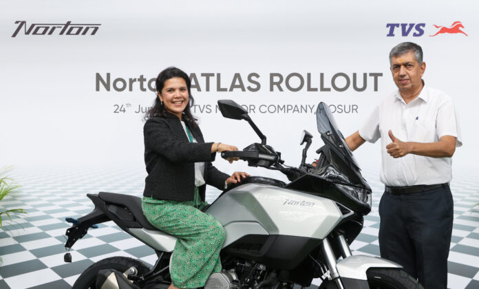 FIRST NORTON ATLAS ROLLS OUT AT HOSUR FACTORY