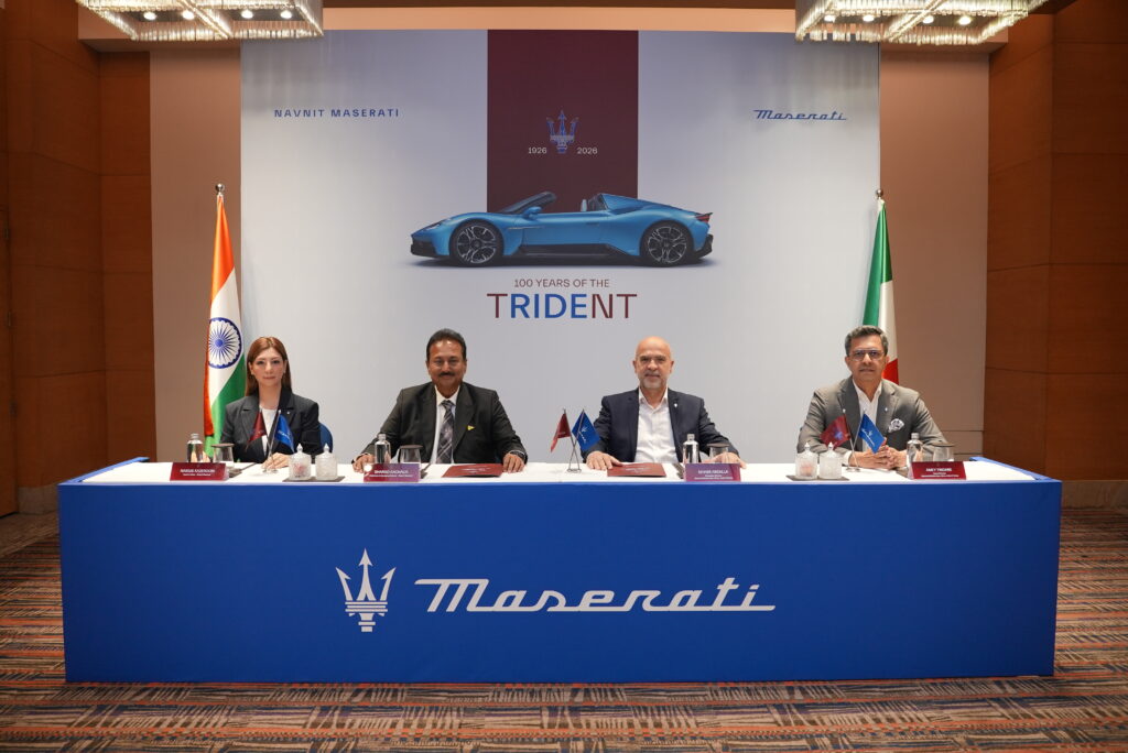 Maserati appoints Navnit Motors as its official partner for Western & Central India
