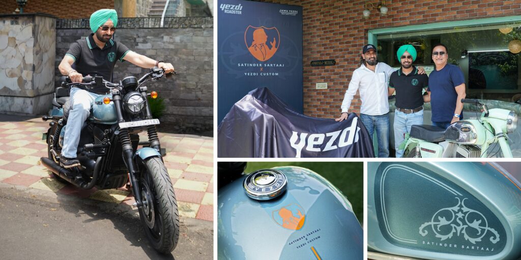 Modern Sufi Bard Satinder Sartaaj’s Custom Yezdi Roadster Is Beautiful!