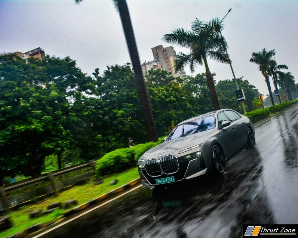 BMW i7 M60 electric sedan, ThrustZone road test