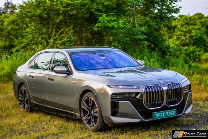 BMW i7 M60 electric sedan, ThrustZone road test