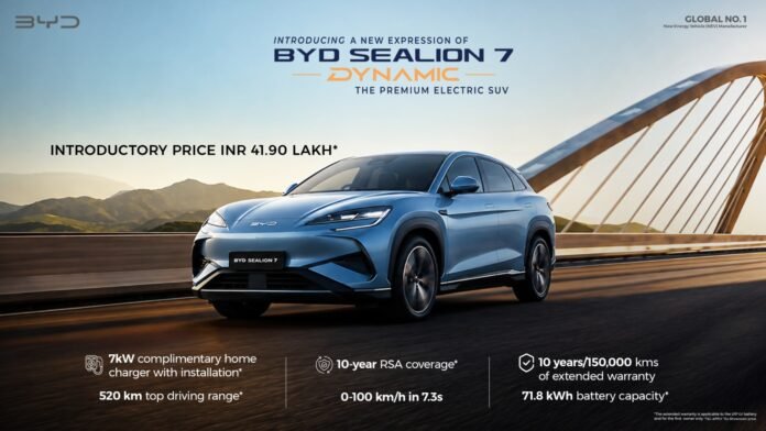 BYD 71 Kwh Sealion 7 Variant Launched In India