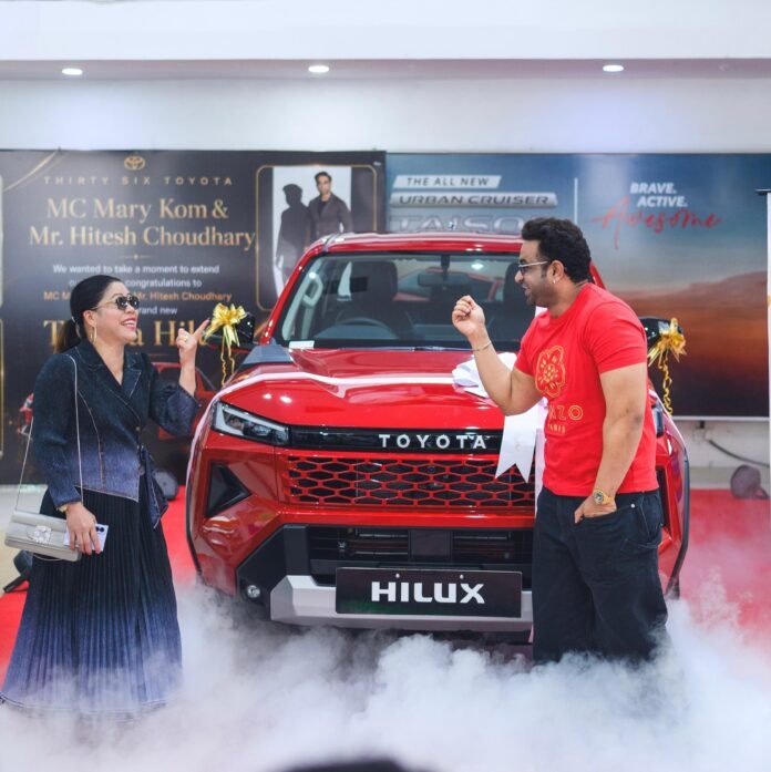 Ms. M. C. Mary Kom Takes Delivery Of All-New Hilux