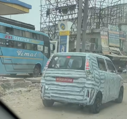 Maruti Suzuki WagonR Facelift Spied (1)