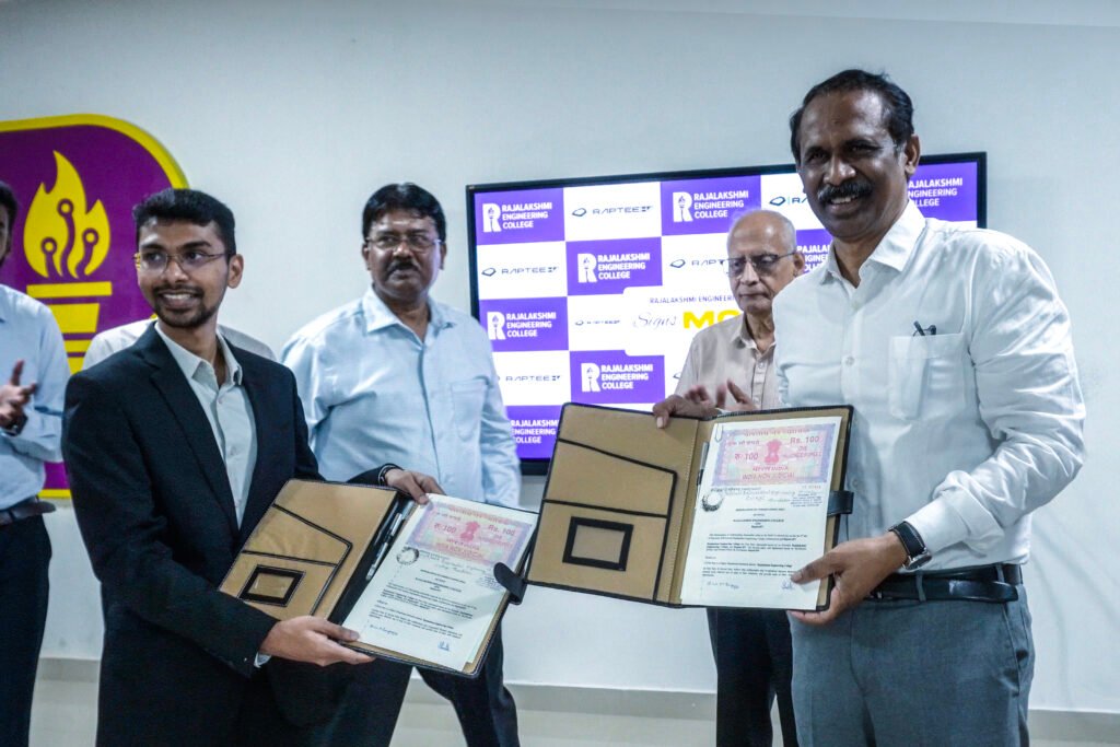 Raptee.HV Launched Centre of Excellence for electric mobility at Rajalakshmi Engineering College