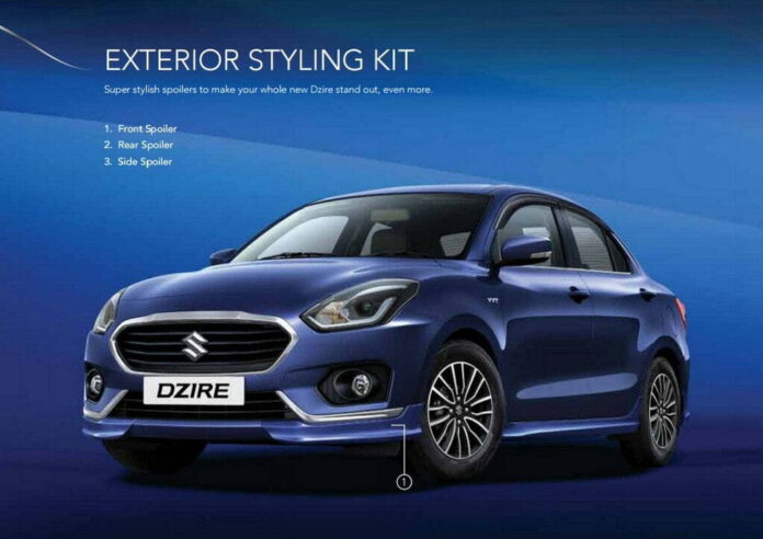 dzire-accesories-exterior-styling-kit